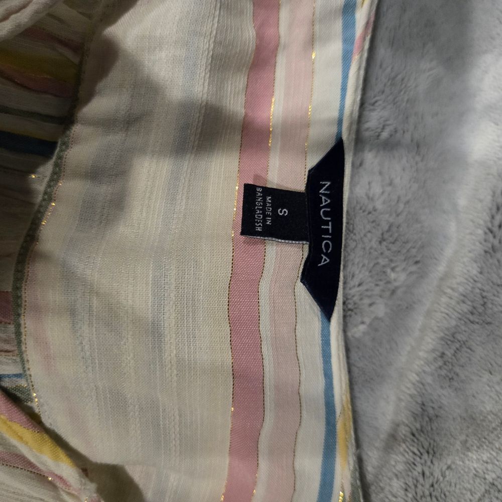 Nautica Women's Multicolor Striped Blouse - Picture 4 of 8